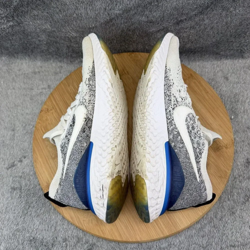 Nike Epic React Flyknit 2 Shoes Mens Size 12 White Running Athletic Sneakers